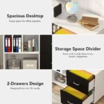 File Cabinet, Mobile Lateral File Cabinet with 2 Drawers - Image 7