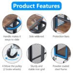 Slim Kitchen Cart, 4-Tier Storage Rolling Cart with Handle - Image 13