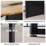 8FT Conference Table, 94.5L x 47.2W inch Large Meeting Table - Image 7