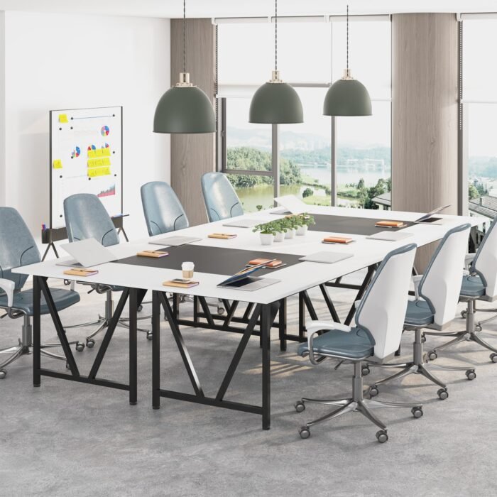 Conference Table, Rectangular 6FT Meeting Table Desk with Splicing Board - Image 4