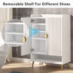 Shoe Cabinet, Shoe Storage Organizer with Adjustable Shelves - Image 8