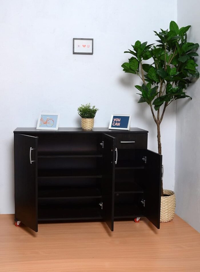 High quality MDF wooden shoe cabinet - OAL-004 - Image 4