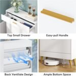 Shoe Cabinet, 16 Pairs Shoe Storage Rack with Drawers - Image 7