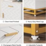 Nightstand, 26? Bedside Table with Drawer & Large Cabinet - Image 7