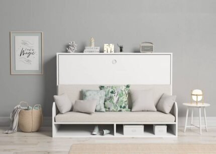 Horizontal folding bed with sofa 105 x 190 cm