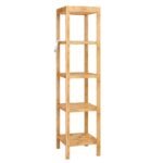 Bathroom shelving unit wood brown