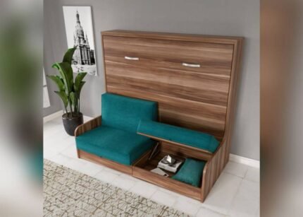 Horizontal folding bed measuring 150 x 190 for sofa.