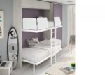 Children's bedroom with folding bunk beds and study area. - Image 2