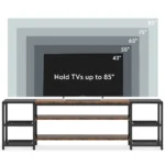 TV Stand, 3-Tier Media Entertainment Center for TV up to 85? - Image 6