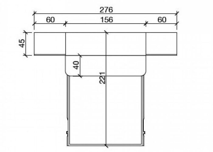 Vertical folding bed 150x190 with desk - Image 2