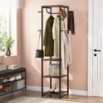 Wooden MDF and metal shoe rack - WAF-039