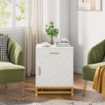 Nightstand, 26? Bedside Table with Drawer & Large Cabinet - Image 4