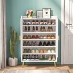 Shoe Cabinet, Shoe Storage Organizer with Adjustable Shelves - Image 6
