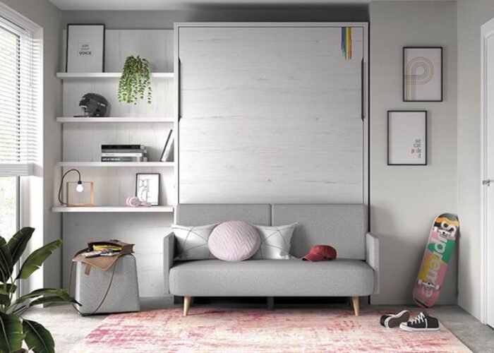 Family room with vertical folding bed - Image 1