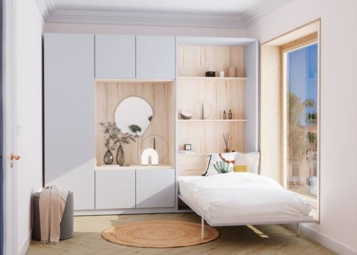 Youth bedroom with folding bed - Image 2