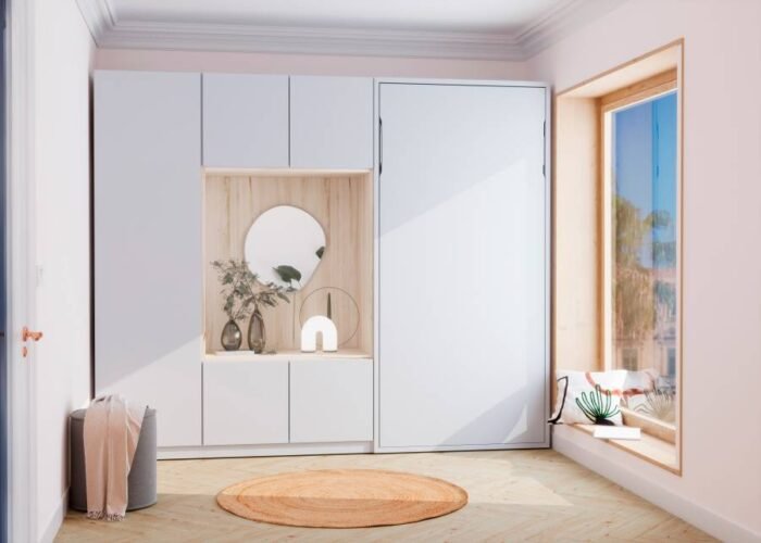 Youth bedroom with folding bed - Image 1