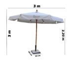 Claro Off White Umbrella size 3m*3m - Image 2