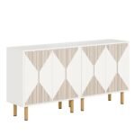 Sideboard Buffet, 58? Modern Storage Cabinet with Doors - Image 2