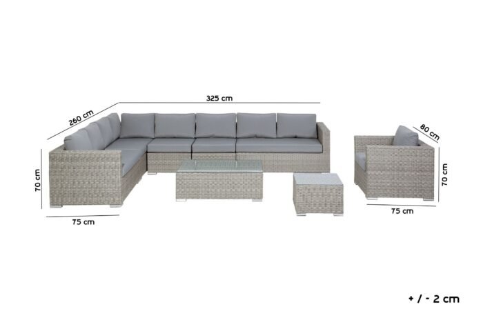 Tornado Rattan Corner is enough for 9 people - Image 4