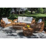 Alyshia 80.5'' Wicker Outdoor Sofa with Sunbrella Cushions - Image 3