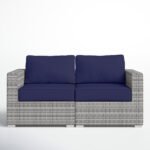 Anden 66'' Wicker Outdoor Loveseat