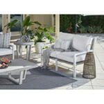 Avalynne 51'' Metal Outdoor Loveseat - Image 2