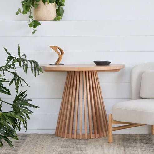 CON005.jpg Zero Waste Wood Entryway Console Table - Image 1