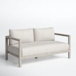 Cavani 59.75'' Teak Outdoor Loveseat - Image 3