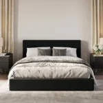 Classic Bed Set: Bed Frame + Headboard | White - Image 2