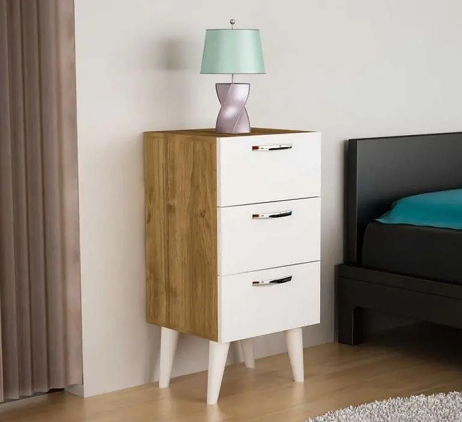High quality MDF wooden nightstand - ELM-086 - 80cmX40cm - Image 1