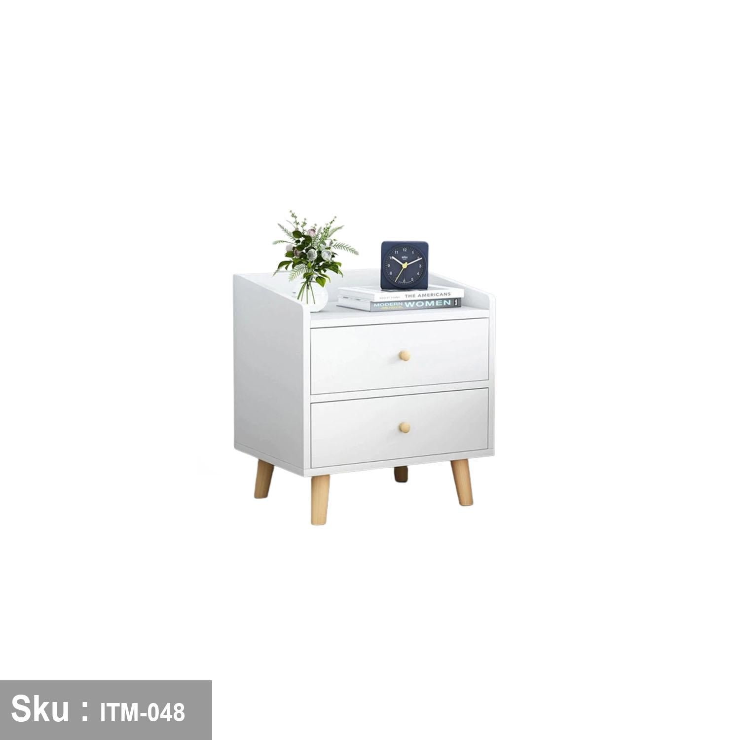 High quality MDF wood nightstand - ITM-048 - 50cmX40cm - Image 3