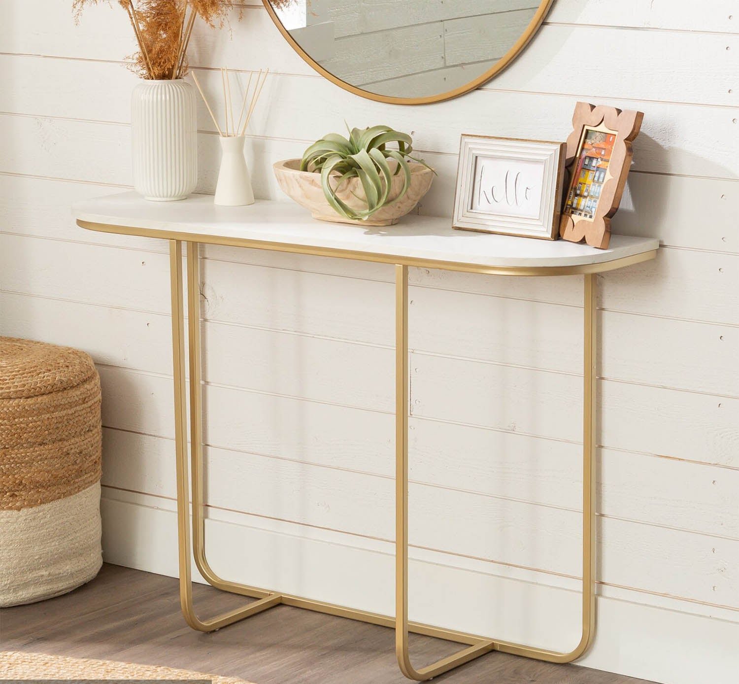 Kerry console, electrostatic paint and marble - Image 1