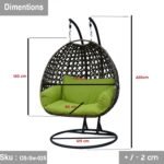 Two-seater swing 300 kg modern design - Image 2