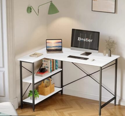 Melamine wood desk - MTC-001 - 120cmX90cm - white color