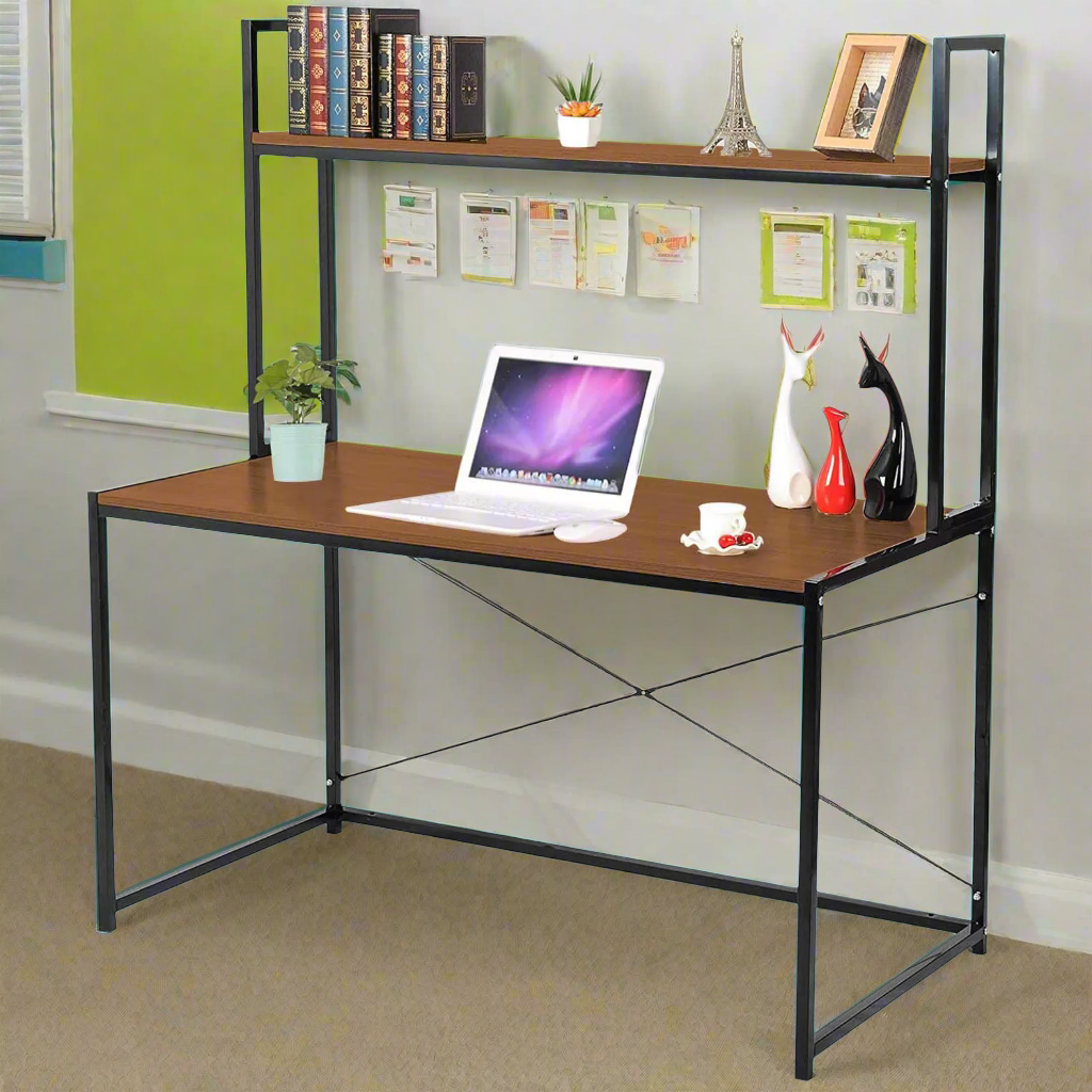 Melamine Wood Desk - MTC-018 - 120cmX140cm - Brown Color - Image 1