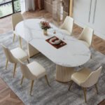 Luxury Slate Stone Dining Set