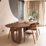 Silent Wind Walnut Dining Table
