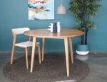 Copenhagen Round Natural Wood Dining set - Image 4