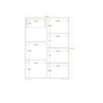 MDF wooden cabinet with melamine layer - KYN-136 - Image 6