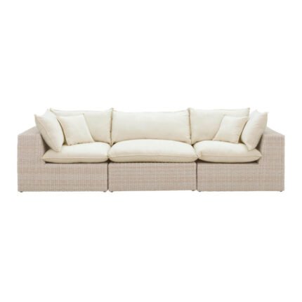 Davida 119.68'' Wicker Outdoor Sofa
