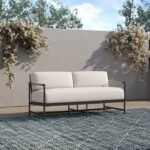 Esme 62'' Metal Outdoor Loveseat with Sunbrella Cushions - Image 2