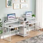 Two Person Desk, 94.5? Computer Desk with Monitor Riser - Image 8