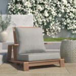 Fatima Wood Outdoor Patio Chair - Image 2