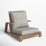 Fatima Wood Outdoor Patio Chair - Image 3