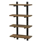Solid Wood Wall Mounted Bathroom Shelves
