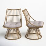 Fiona Patio Chairs with Cushions (Set of 2)