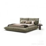 The Alba Fluff - Upholstered Platform Bed - Image 2