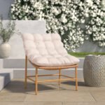Gentry Outdoor Armless Lounge Chair with Cushion - Image 2