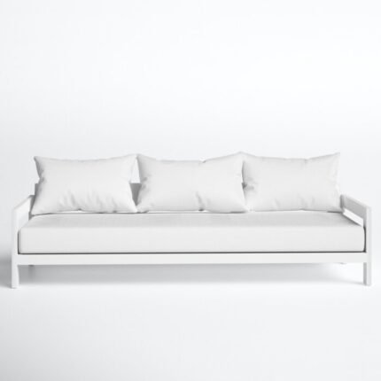 Glinda 86.3'' Metal Outdoor Sofa