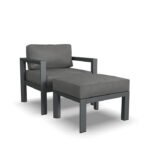 Greyson Patio Chair with Cushions and Ottoman